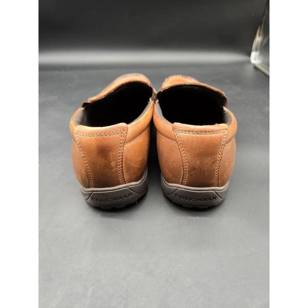 Cole Haan Tucker Venetian Men Leather Slip On Loafer Tan Brown C25768 Size 9